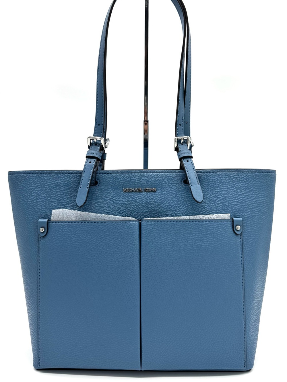 Michael Kors Jet Set Medium Pocket Tote Bag Cornflower